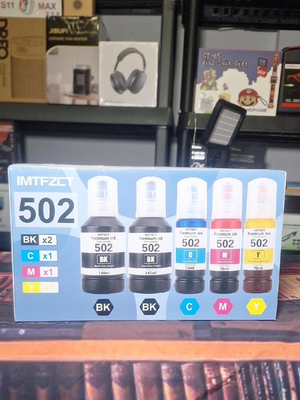 IMTFZCT 502 Ink Bottle Set - Black Cyan Magenta Yellow